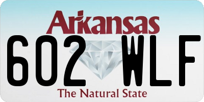 AR license plate 602WLF