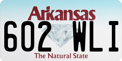 AR license plate 602WLI