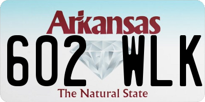 AR license plate 602WLK