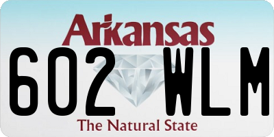 AR license plate 602WLM