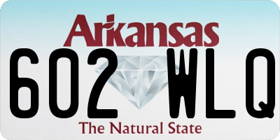 AR license plate 602WLQ