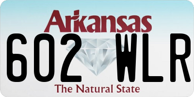 AR license plate 602WLR