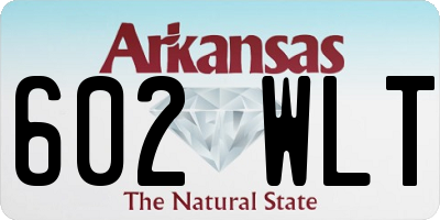 AR license plate 602WLT