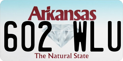 AR license plate 602WLU