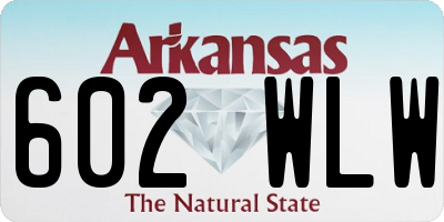 AR license plate 602WLW