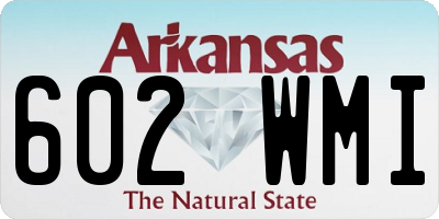 AR license plate 602WMI