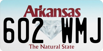 AR license plate 602WMJ