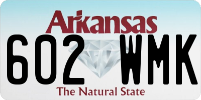 AR license plate 602WMK