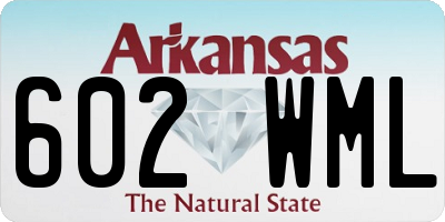 AR license plate 602WML