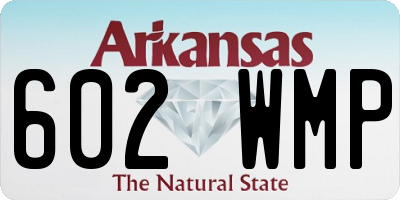 AR license plate 602WMP
