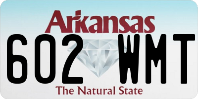 AR license plate 602WMT