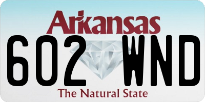AR license plate 602WND