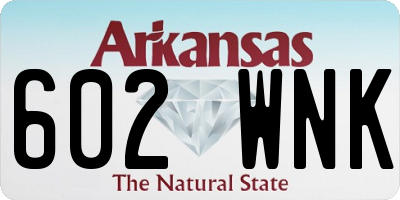 AR license plate 602WNK