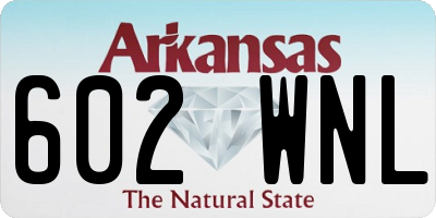 AR license plate 602WNL
