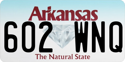 AR license plate 602WNQ