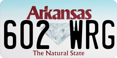 AR license plate 602WRG