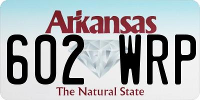 AR license plate 602WRP