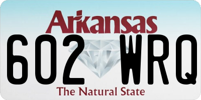 AR license plate 602WRQ