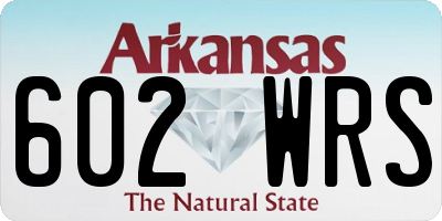 AR license plate 602WRS
