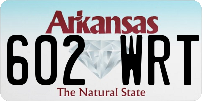 AR license plate 602WRT