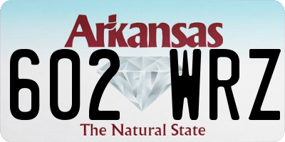 AR license plate 602WRZ