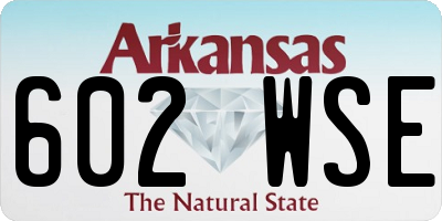 AR license plate 602WSE