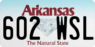 AR license plate 602WSL