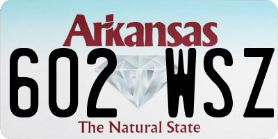 AR license plate 602WSZ