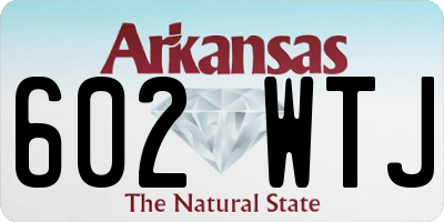 AR license plate 602WTJ