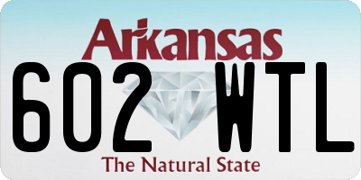 AR license plate 602WTL