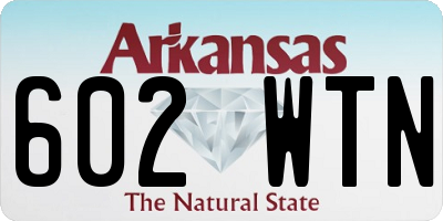 AR license plate 602WTN