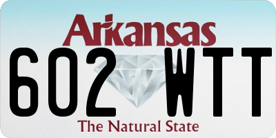 AR license plate 602WTT