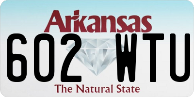 AR license plate 602WTU