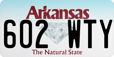 AR license plate 602WTY