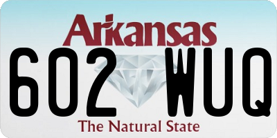 AR license plate 602WUQ