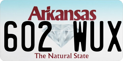 AR license plate 602WUX