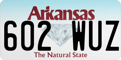 AR license plate 602WUZ