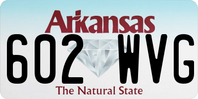 AR license plate 602WVG