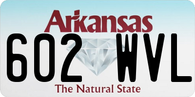 AR license plate 602WVL