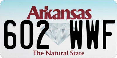 AR license plate 602WWF