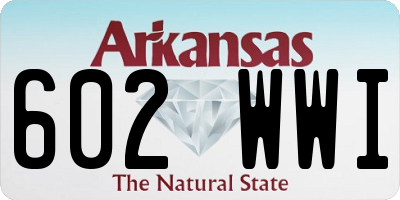 AR license plate 602WWI