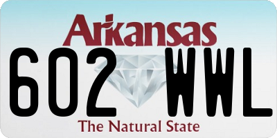 AR license plate 602WWL