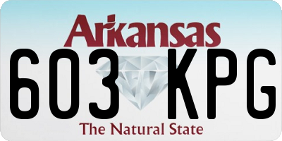 AR license plate 603KPG