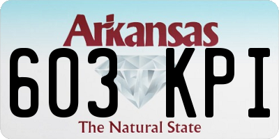 AR license plate 603KPI