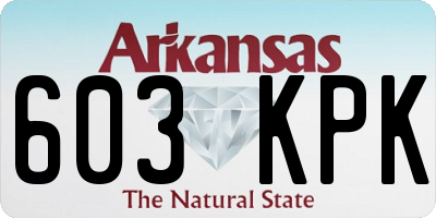 AR license plate 603KPK