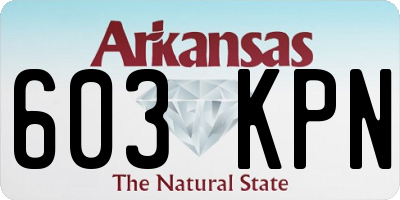 AR license plate 603KPN