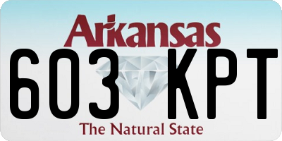 AR license plate 603KPT