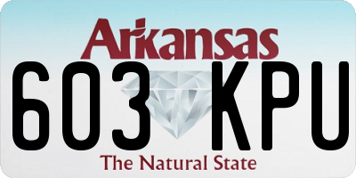 AR license plate 603KPU