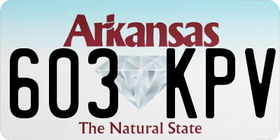 AR license plate 603KPV