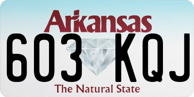 AR license plate 603KQJ